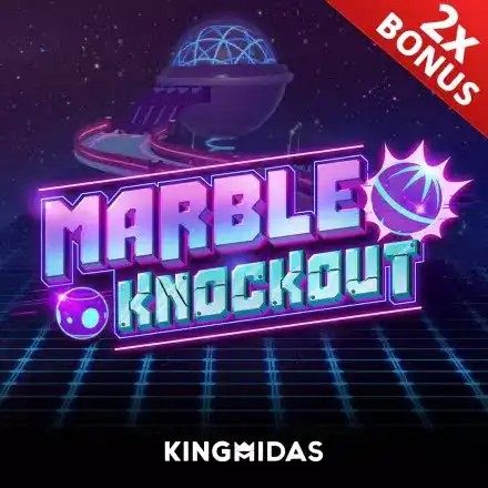 Marble Knockout slot logo by King Midas at Janusz Casino
