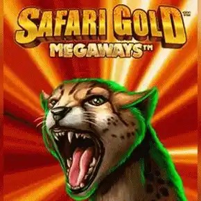 Safari Gold Megaways slot visual from Blueprint Gaming available on janusz-casino.de